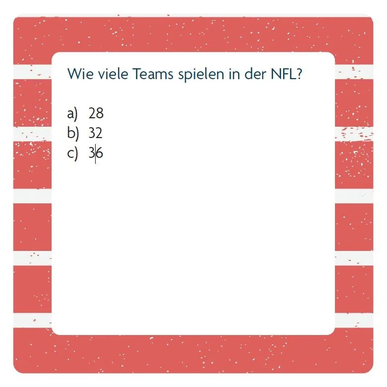 Das American Football-Quiz – Ansicht