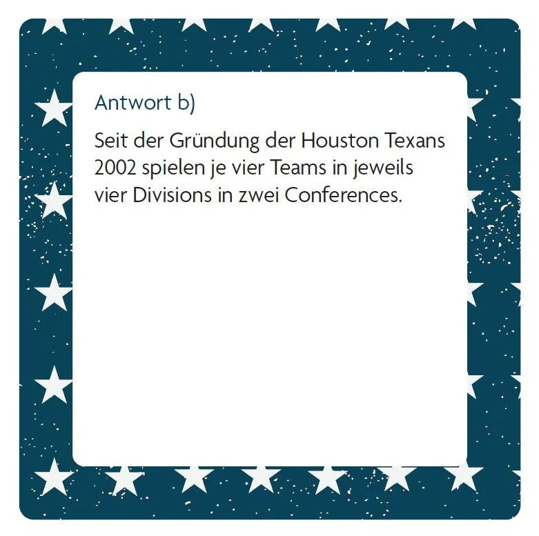 Das American Football-Quiz – Ansicht