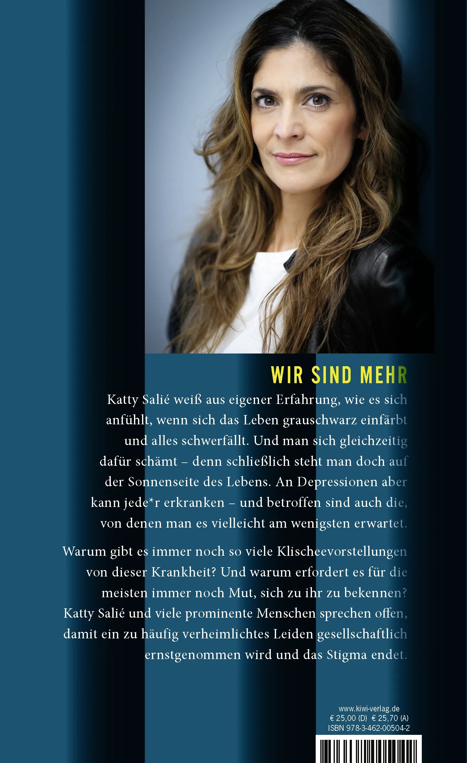 Buchrückseite von 'Das andere Gesicht' mit Klappentext - Gebundene Ausgabe