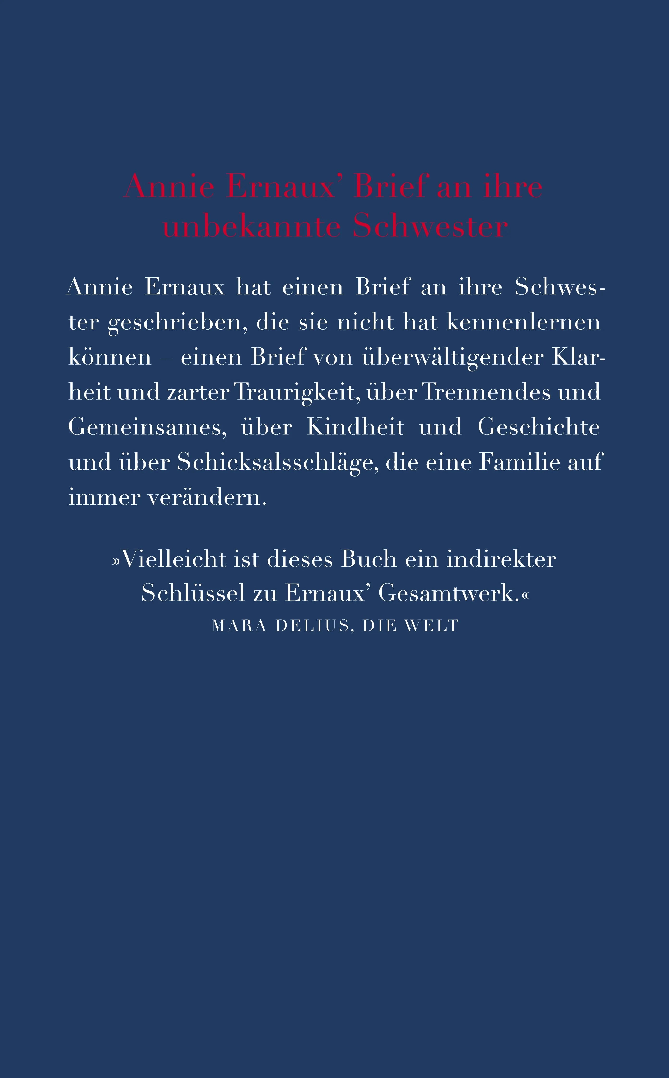 Buchrückseite von 'Das andere Mädchen' mit Klappentext - Taschenbuch