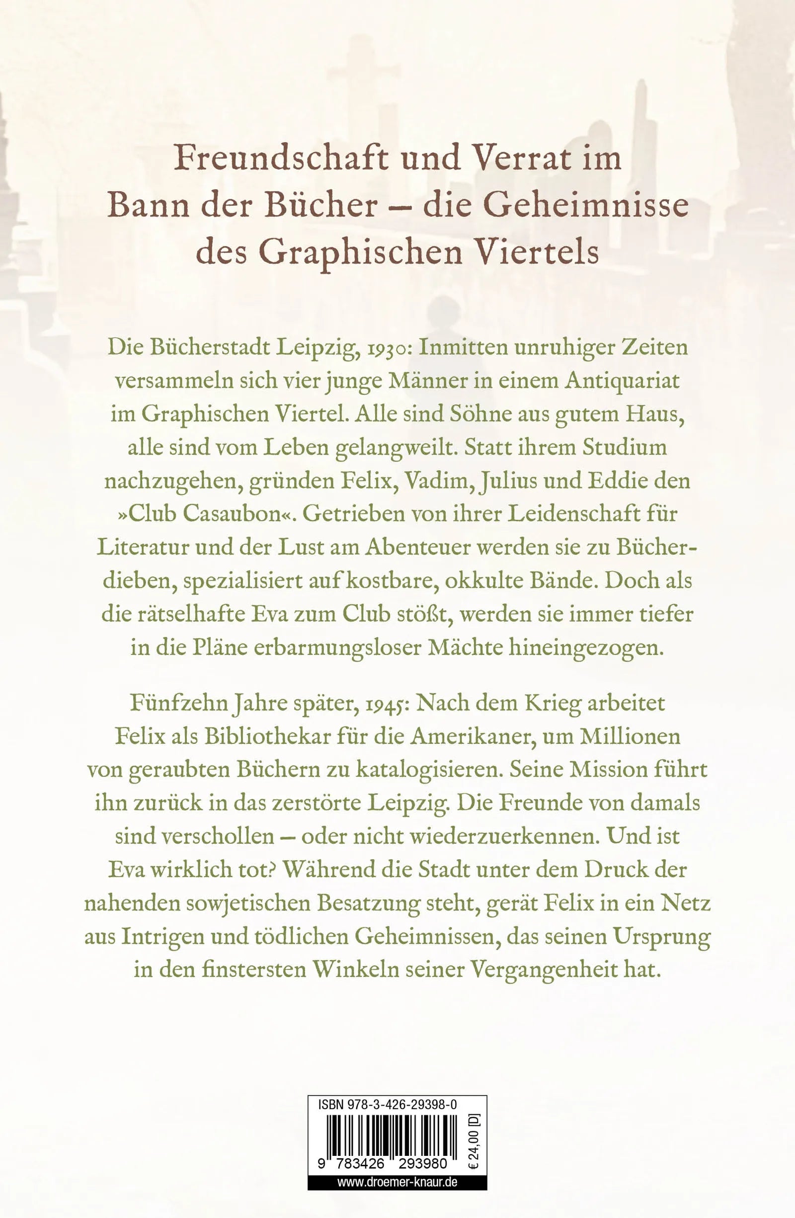 Rückseite: Das Antiquariat am alten Friedhof (Hardcover)