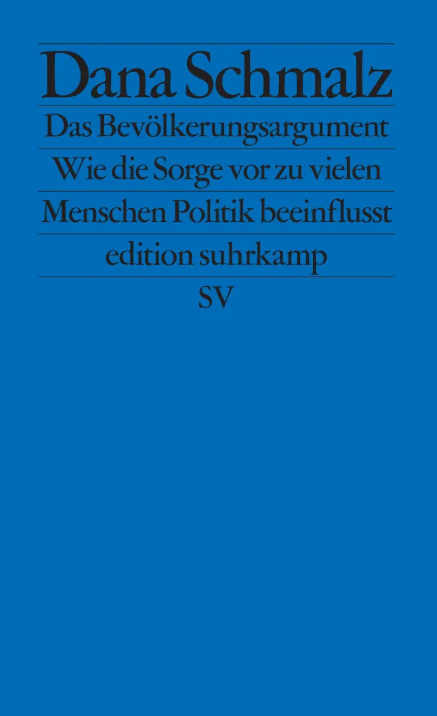 Buchcover von 'Das Bevölkerungsargument' - Taschenbuch von Dana Schmalz