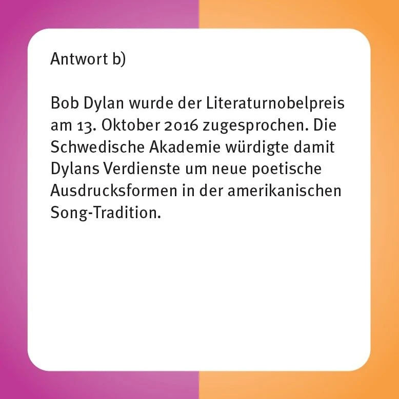 Das Bob Dylan-Quiz – Ansicht
