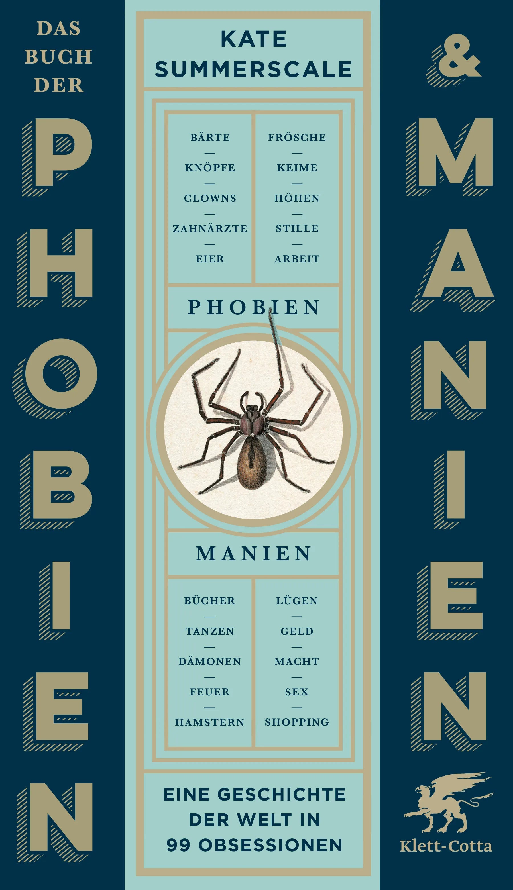 Buchcover von 'Das Buch der Phobien und Manien' - Gebundene Ausgabe von Kate Summerscale