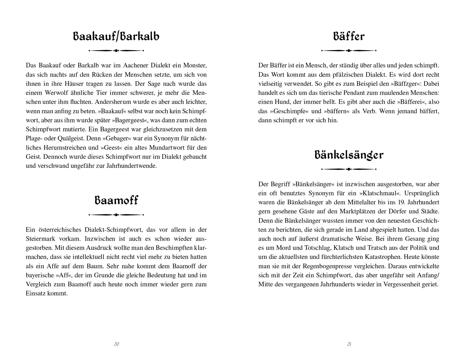 Innenansicht von 'Das Buch der Schimpfwörter und Flüche' - Taschenbuch