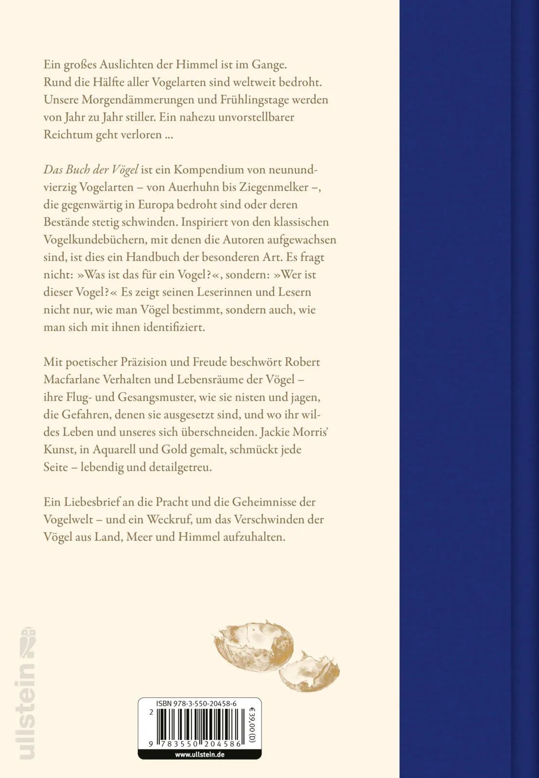 Rückseite: Das Buch der Vögel (Hardcover)