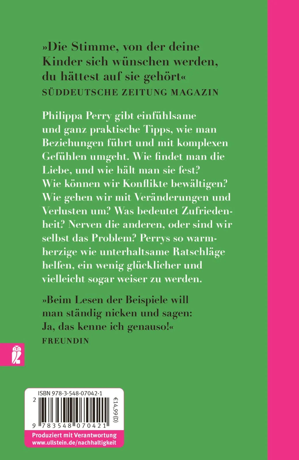 Buchrückseite von 'Das Buch, von dem du dir wünschst, deine Liebsten würden es lesen' mit Klappentext - Taschenbuch