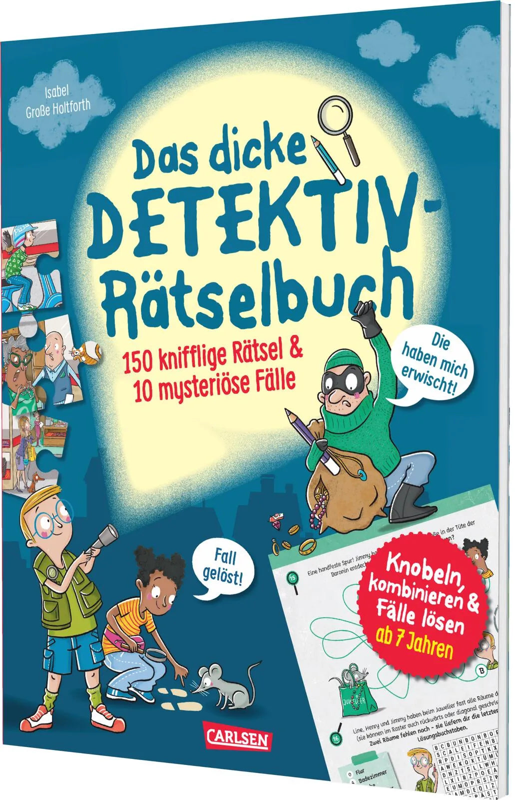 Buchcover von 'Das dicke Detektiv-Rätselbuch' - Taschenbuch von Isabel Große Holtforth