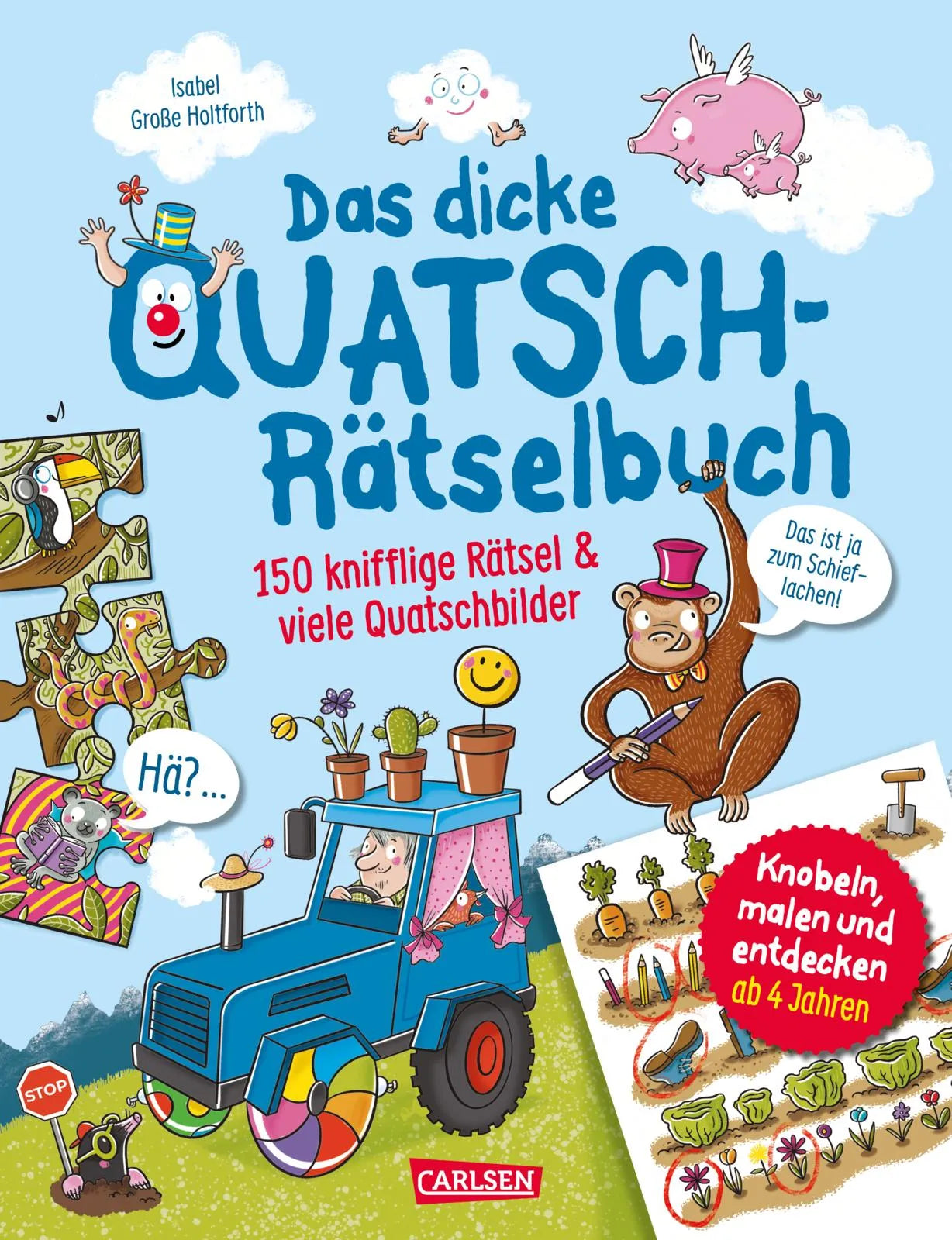 Buchcover von 'Das dicke Quatsch-Rätselbuch' - Taschenbuch von Isabel Große Holtforth