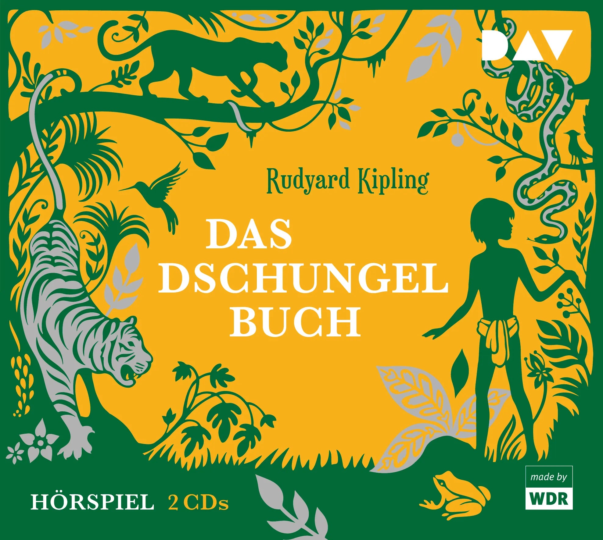 Buchcover von 'Das Dschungelbuch' - Hörbuch (CD) von Rudyard Kipling