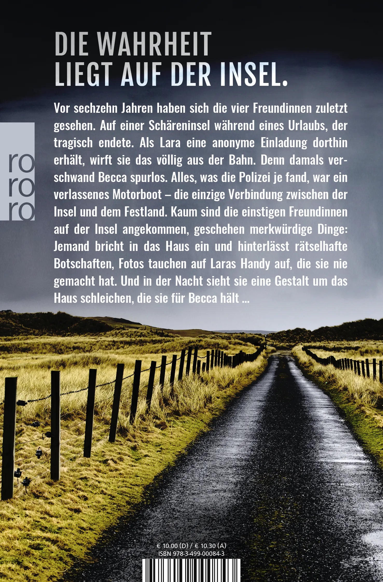 Buchrückseite von 'Das Echo deines Todes' mit Klappentext - Taschenbuch