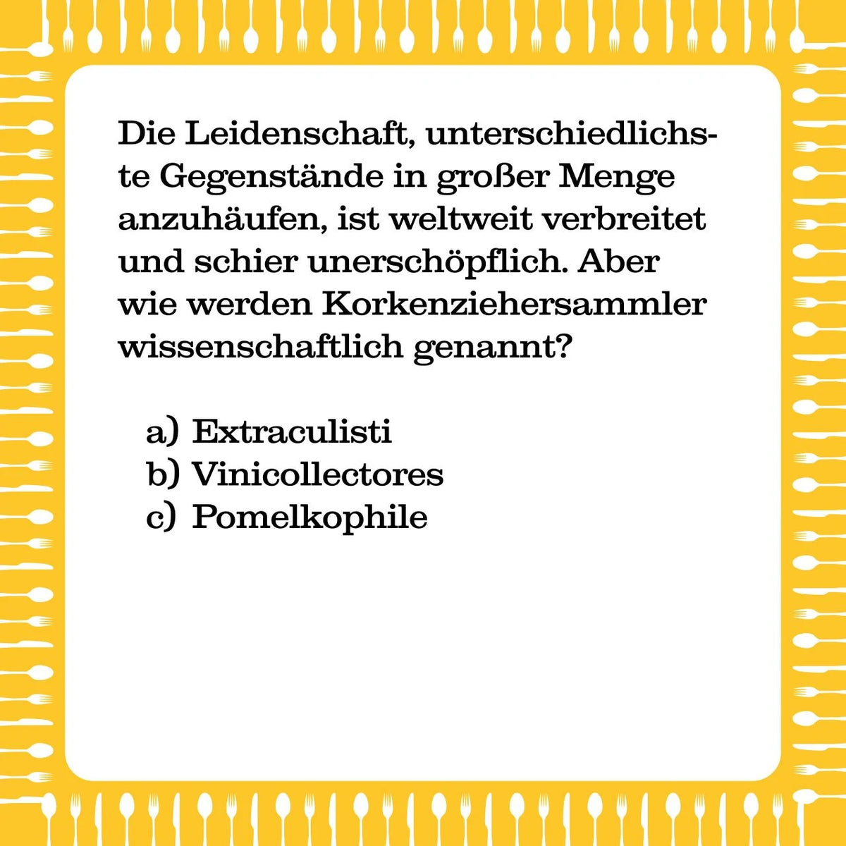Das Essen & Trinken Quiz – Ansicht