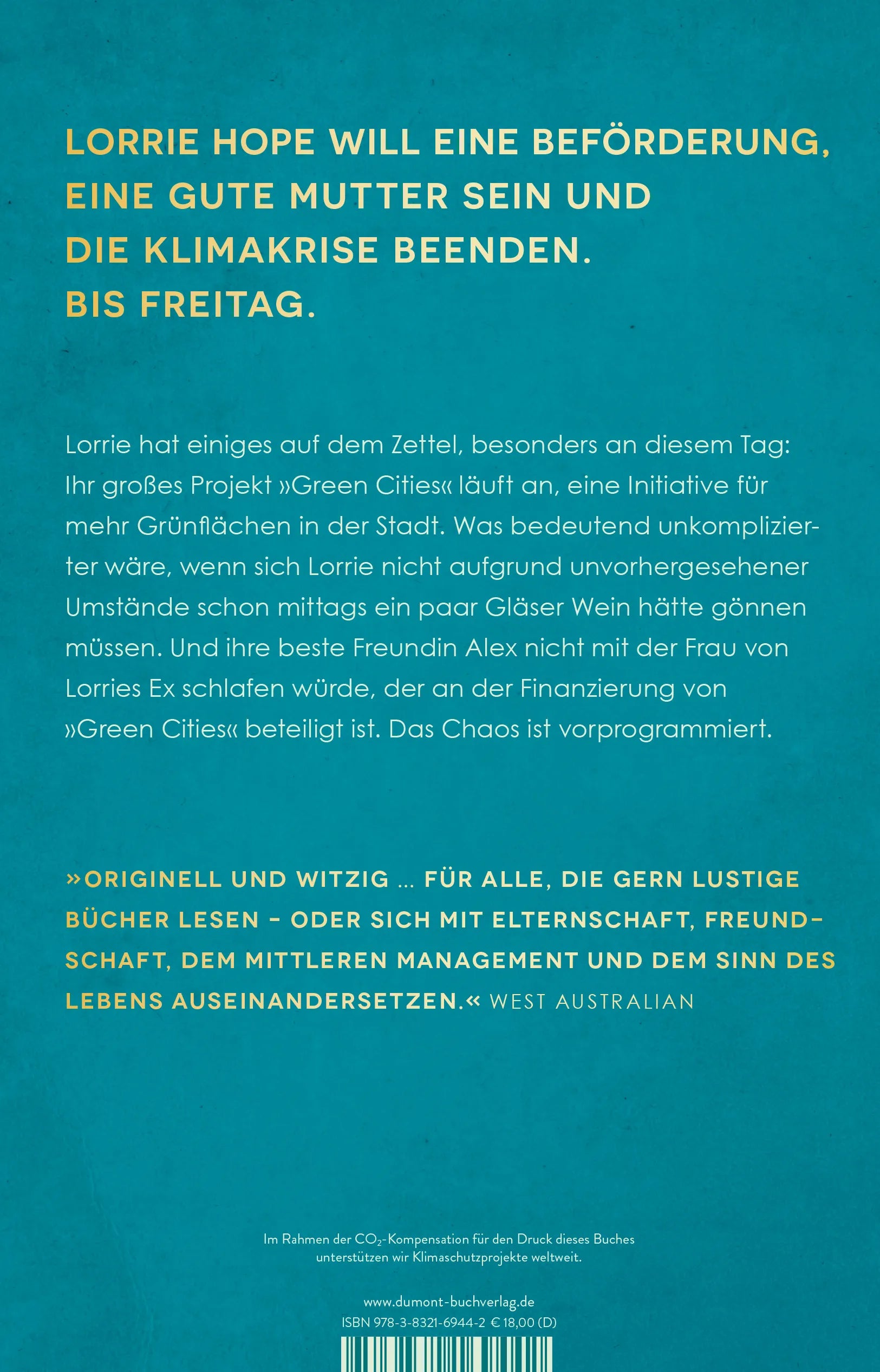 BuchrÃ¼ckseite von 'Das Gegenteil von Erfolg' mit Klappentext - Paperback