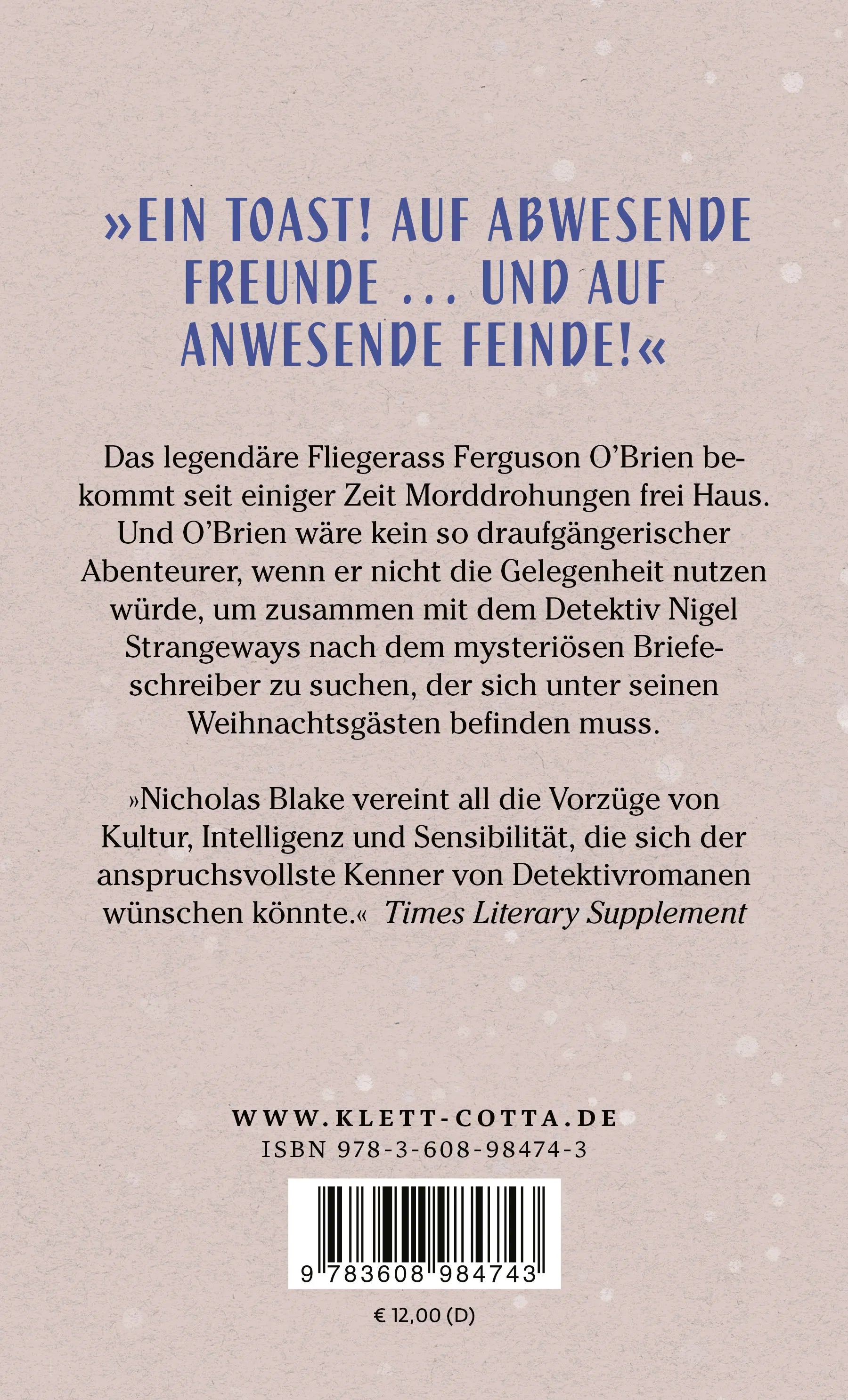 Buchrückseite von 'Das Geheimnis von Dower House' mit Klappentext - Taschenbuch