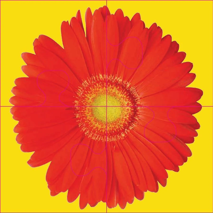 Das "Gelingt-immer"-Puzzle Blumen. Das Puzzle-Spiel für Senioren mit Demenz – Ansicht