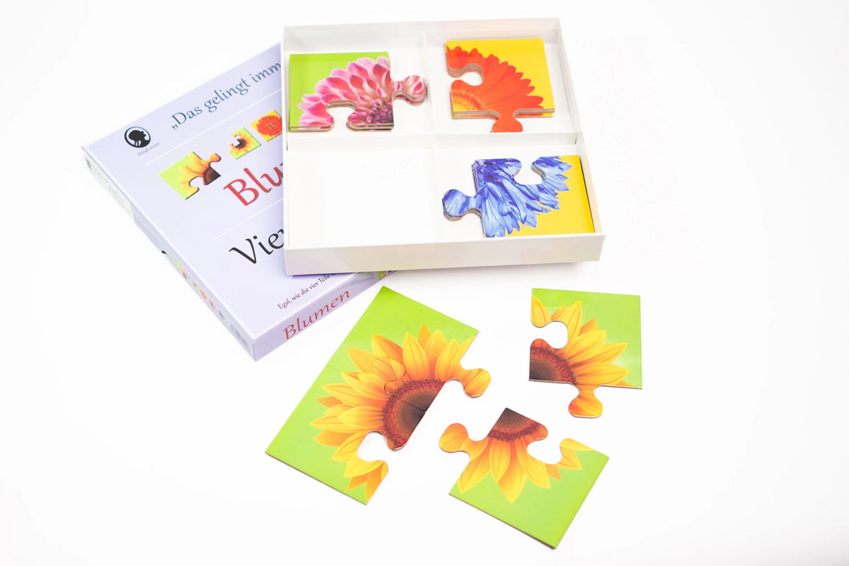 Das "Gelingt-immer"-Puzzle Blumen. Das Puzzle-Spiel für Senioren mit Demenz – Ansicht