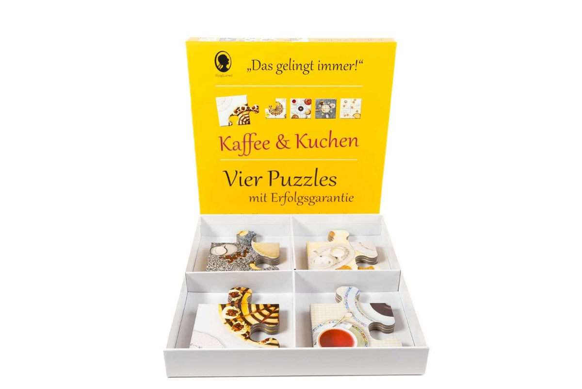 Das "Gelingt immer"-Puzzle Kaffee und Kuchen. Das Puzzle-Spiel für Senioren mit Demenz – Ansicht