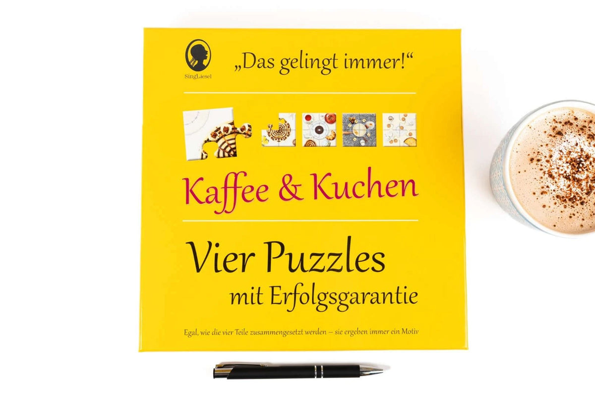 Das "Gelingt immer"-Puzzle Kaffee und Kuchen. Das Puzzle-Spiel für Senioren mit Demenz – Ansicht