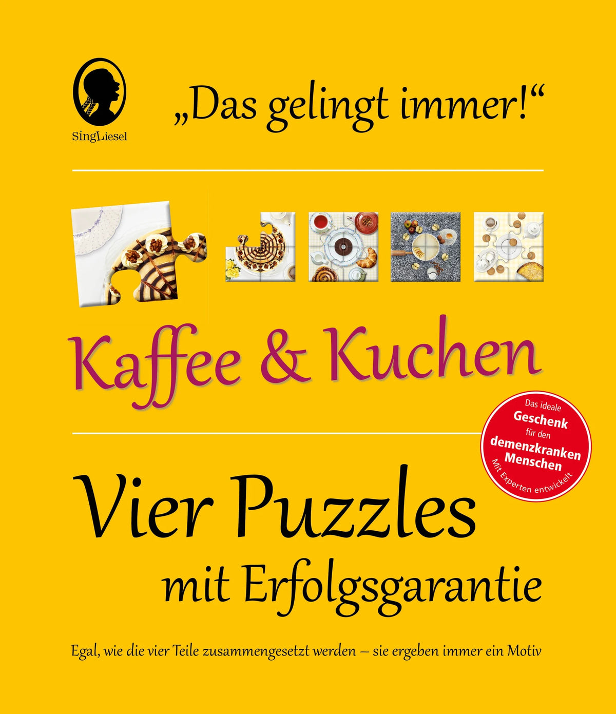 Puzzle: Das "Gelingt immer"-Puzzle Kaffee und Kuchen. Das Puzzle-Spiel für Senioren mit Demenz