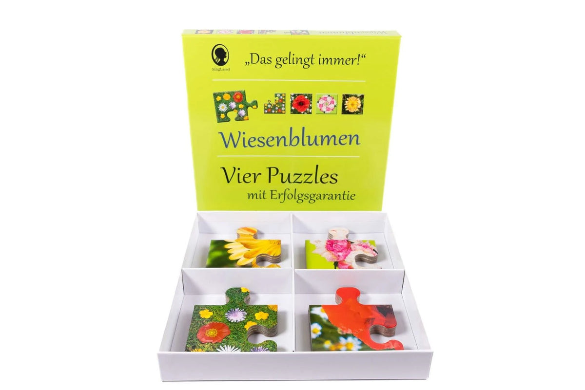 Das "Gelingt-immer"-Puzzle Wiesenblumen. Das Puzzle-Spiel für Senioren mit Demenz – Ansicht