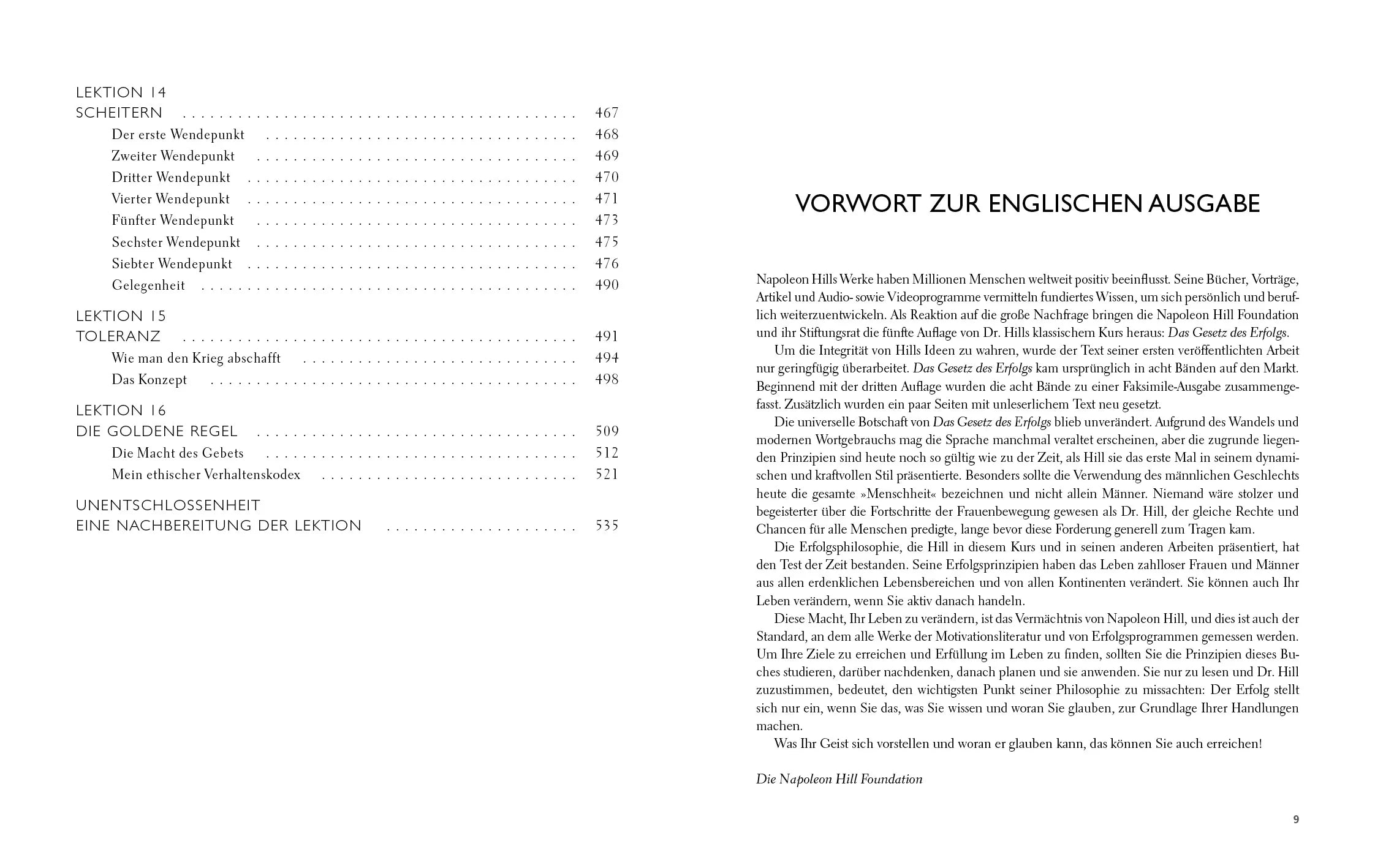 Innenansicht von 'Das Gesetz des Erfolgs' - Taschenbuch
