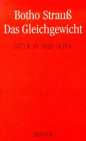 Buchcover von 'Das Gleichgewicht' - Taschenbuch von Botho Strauß