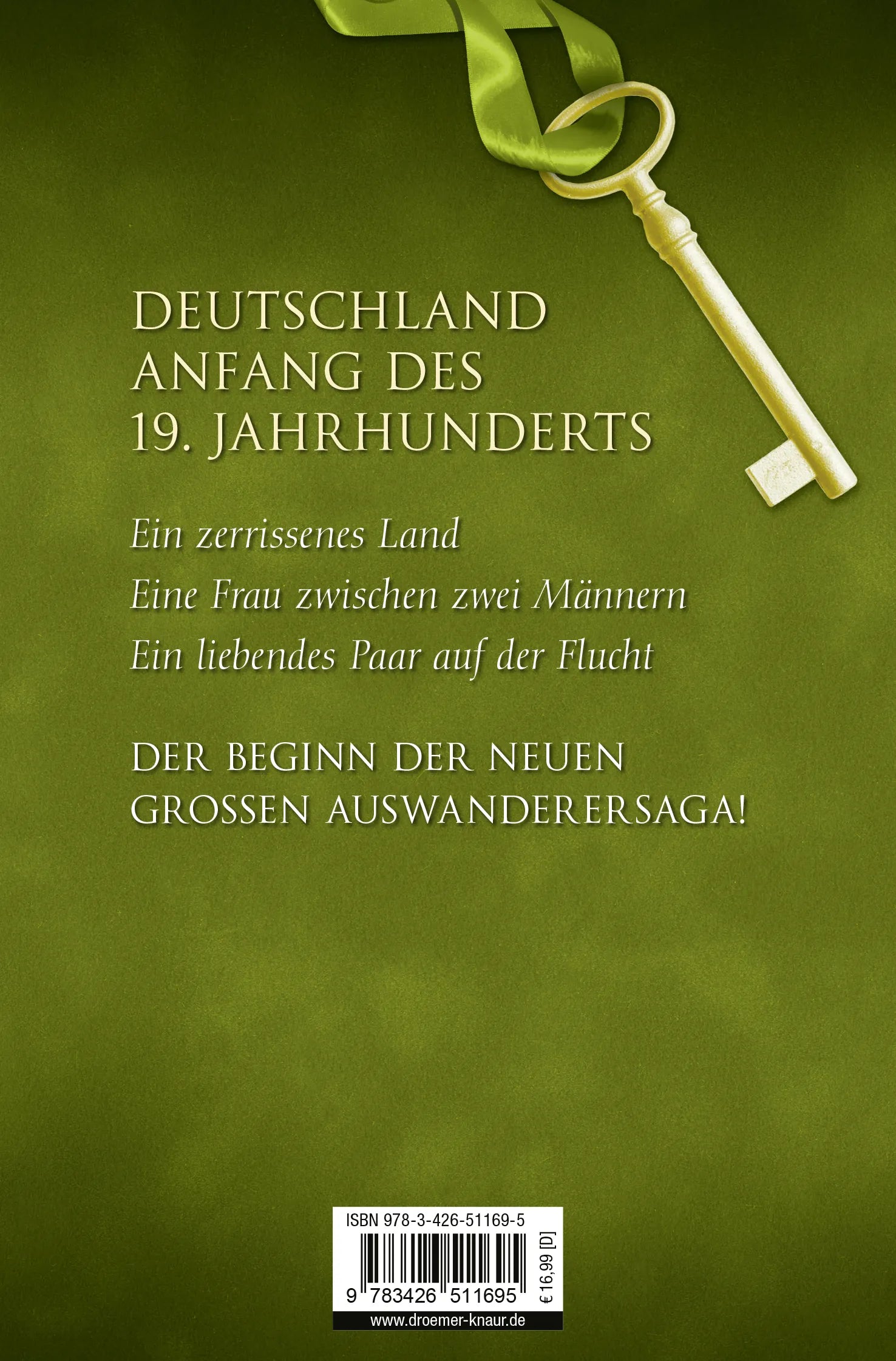 Buchrückseite von 'Das goldene Ufer' mit Klappentext - Taschenbuch