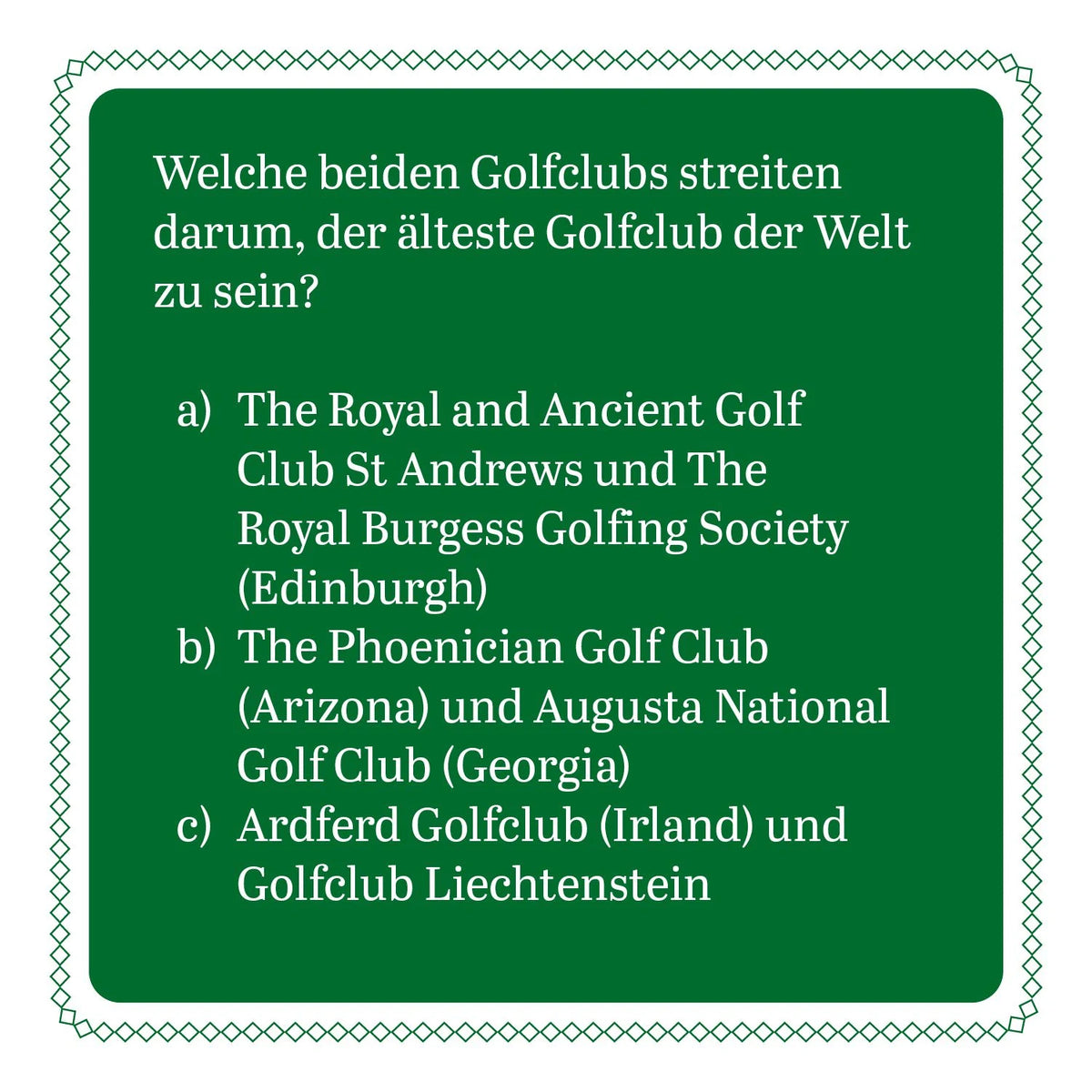 Das Golf-Quiz (Neuauflage) – Ansicht