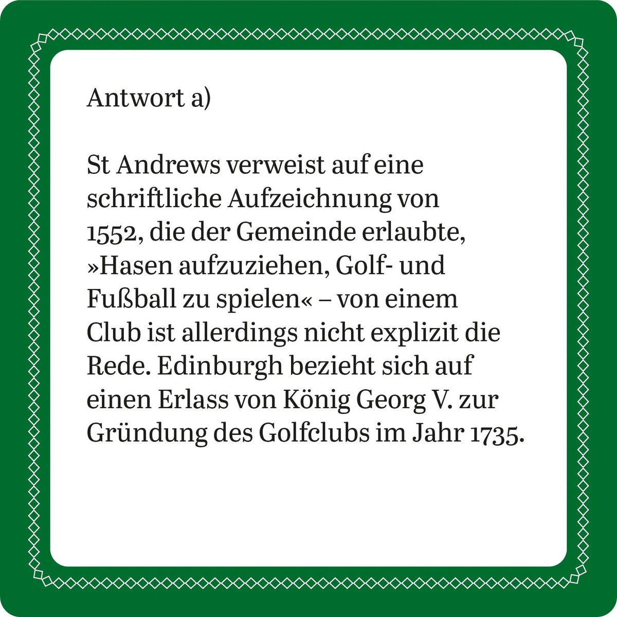 Das Golf-Quiz (Neuauflage) – Ansicht