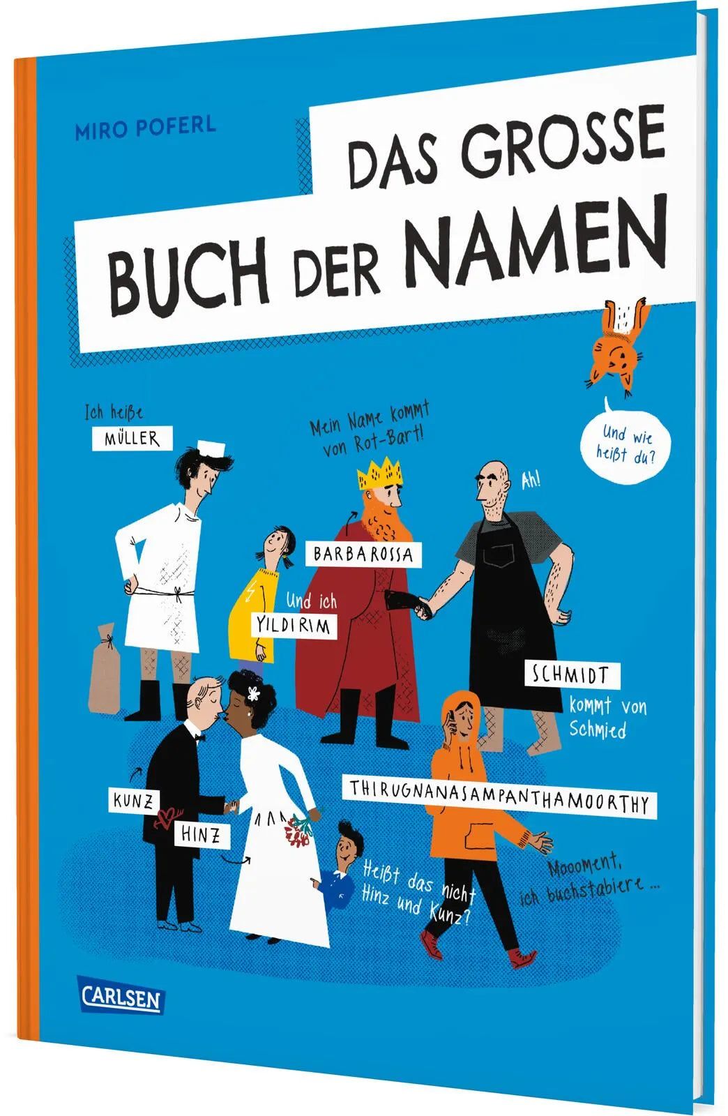 Cover: Das große Buch der Namen (Hardcover) von Miro Poferl