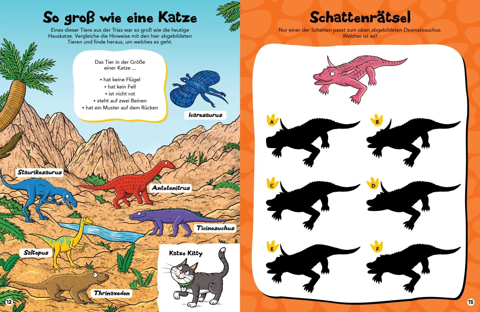 Innenansicht von 'Das große Dinosaurier-Mitmachbuch' - Taschenbuch