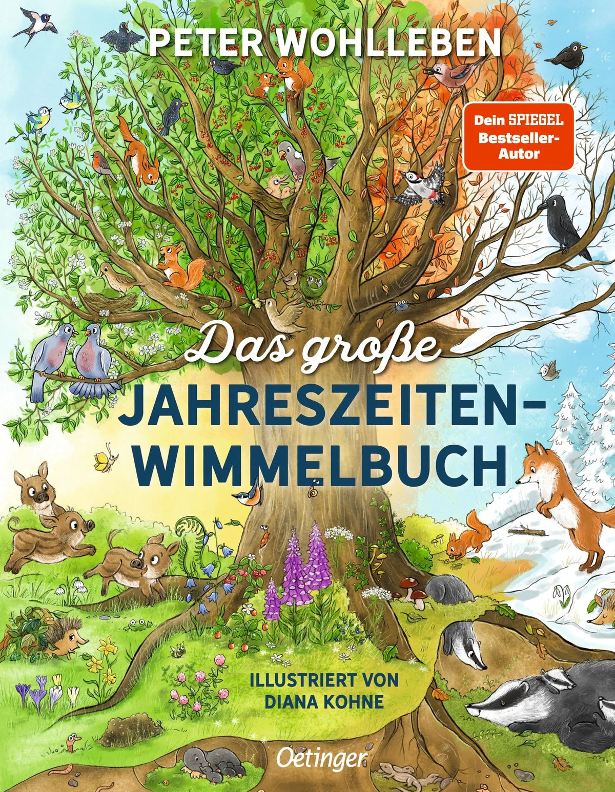 Cover: Das große Jahreszeiten-Wimmelbuch (Hardcover) von Peter Wohlleben