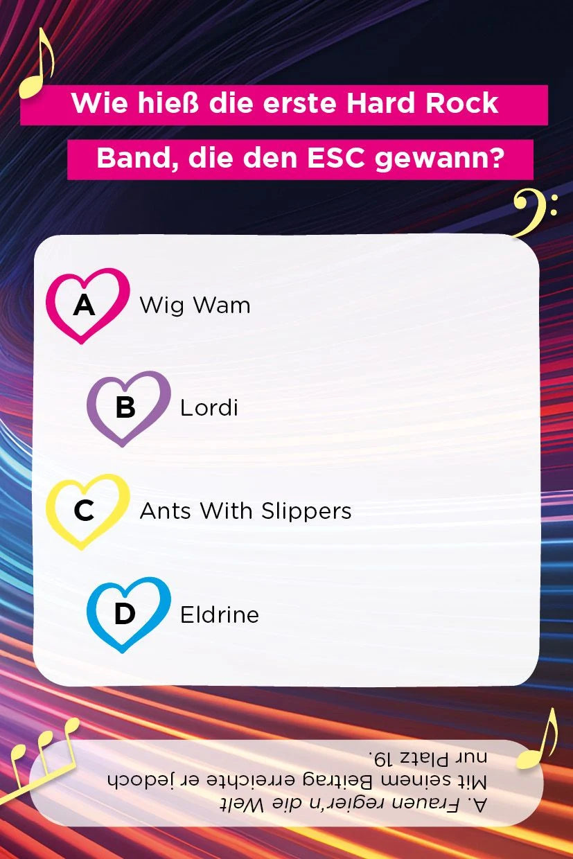 Kartenspiel: Das große Quiz für ESC-Fans – Ansicht
