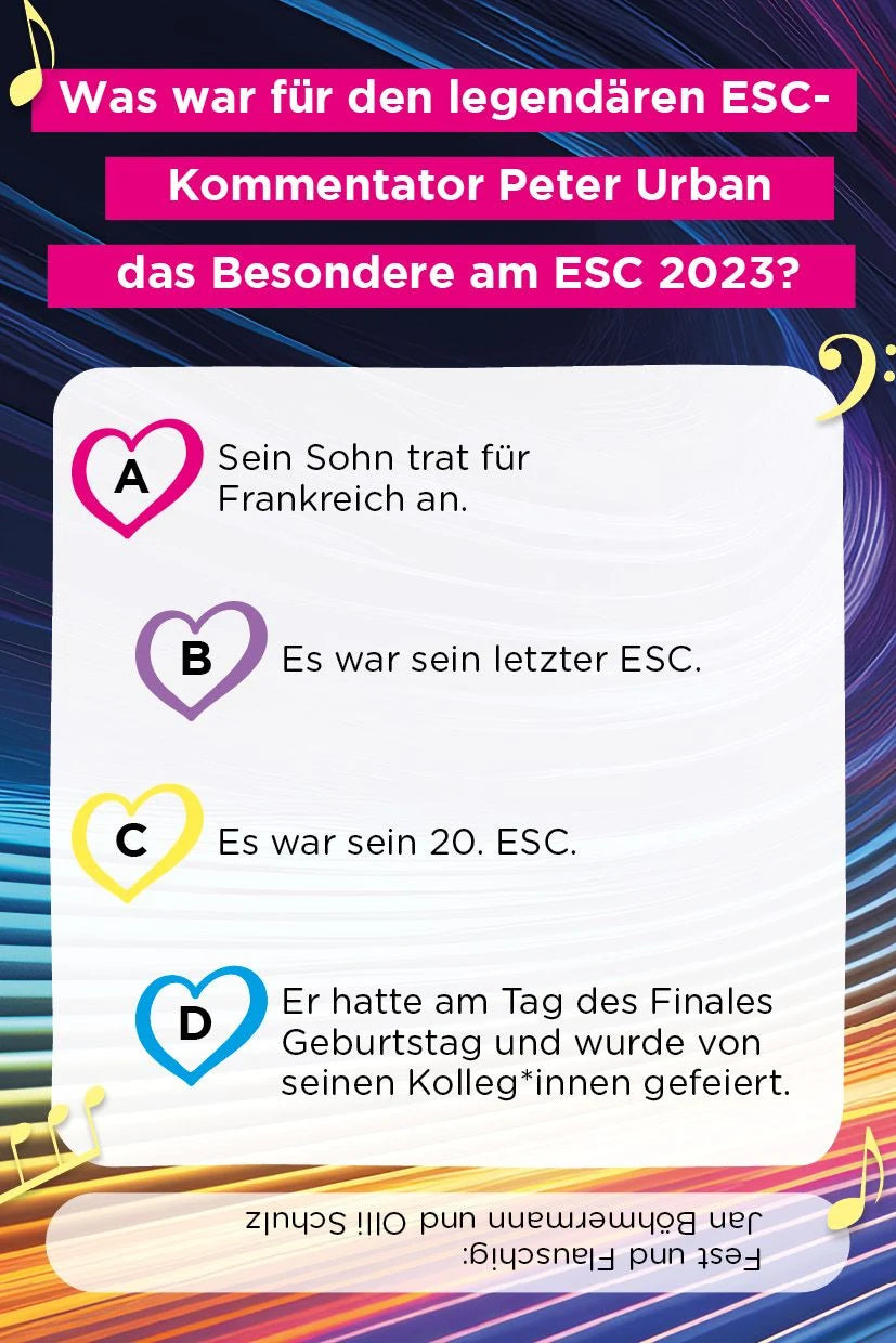 Kartenspiel: Das große Quiz für ESC-Fans – Ansicht