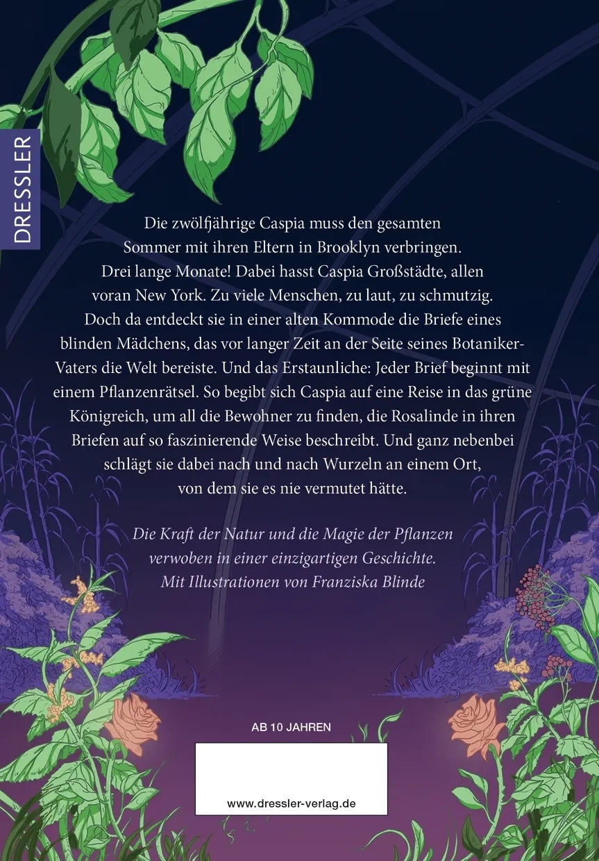 Buchrückseite von 'Das grüne Königreich' mit Klappentext - Gebundene Ausgabe