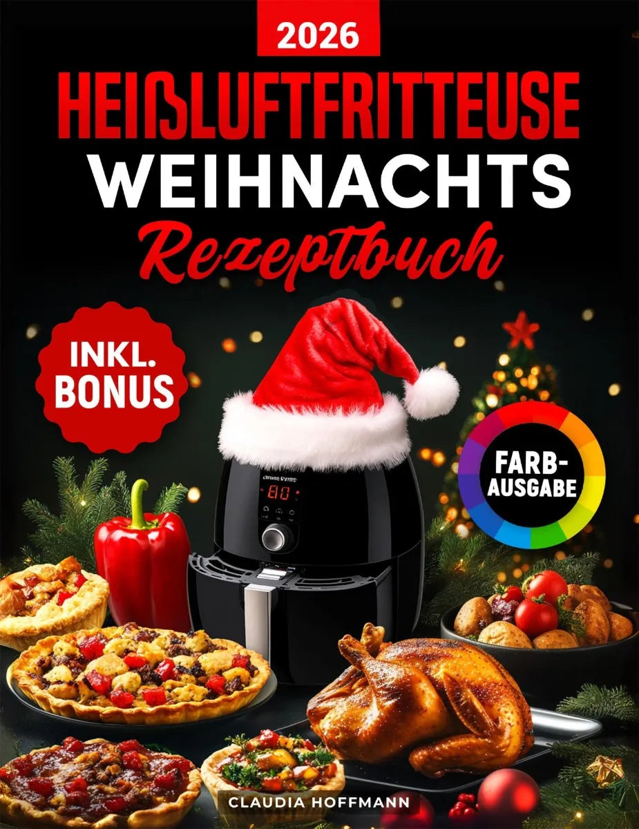 Cover: Das Heißluftfritteuse Weihnachts-Rezeptbuch (E-Book) von Claudia Hoffmann