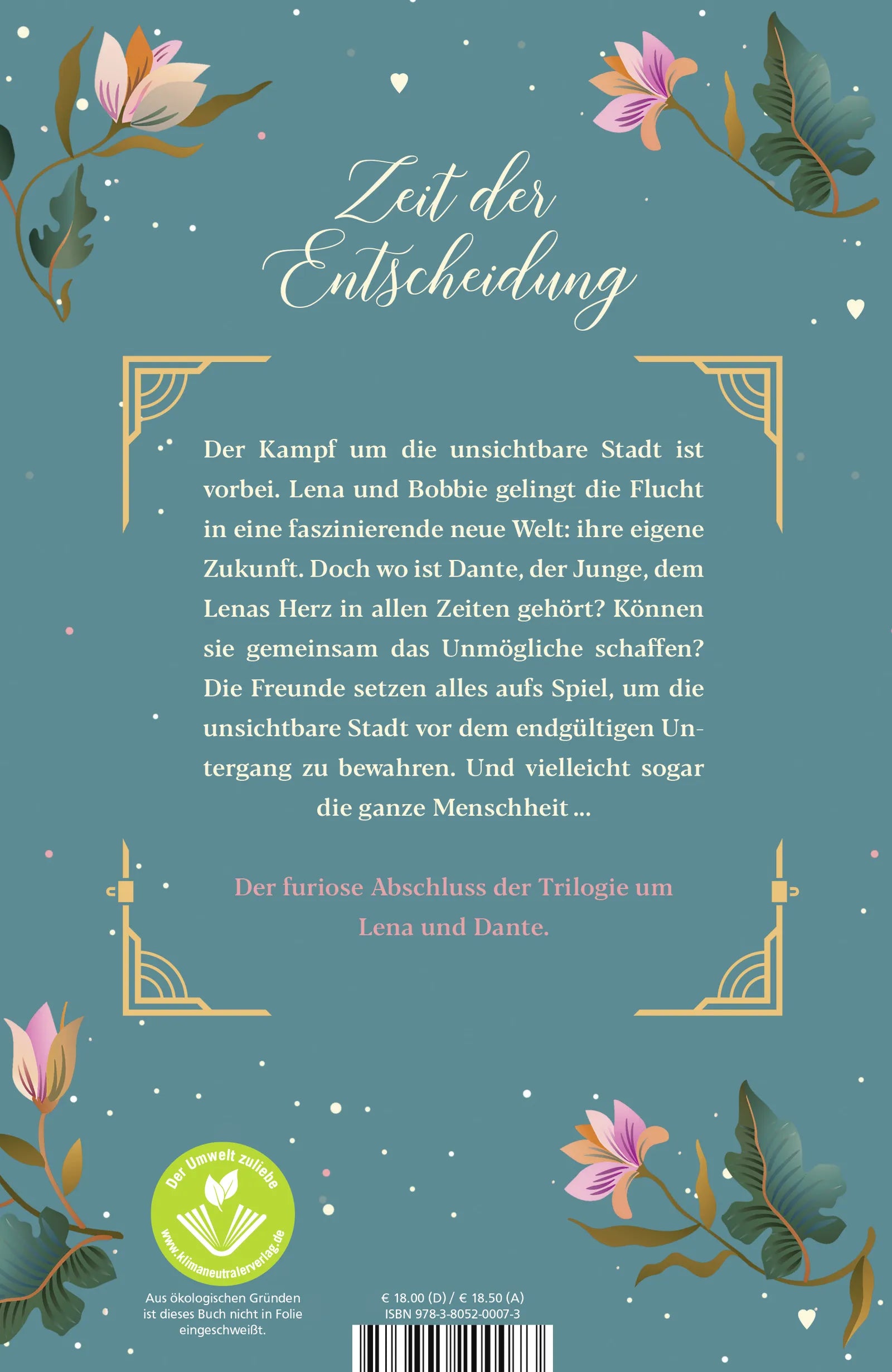 Buchrückseite von 'Das Herz der Zeit: Die vergessenen Geschichten' mit Klappentext - Gebundene Ausgabe