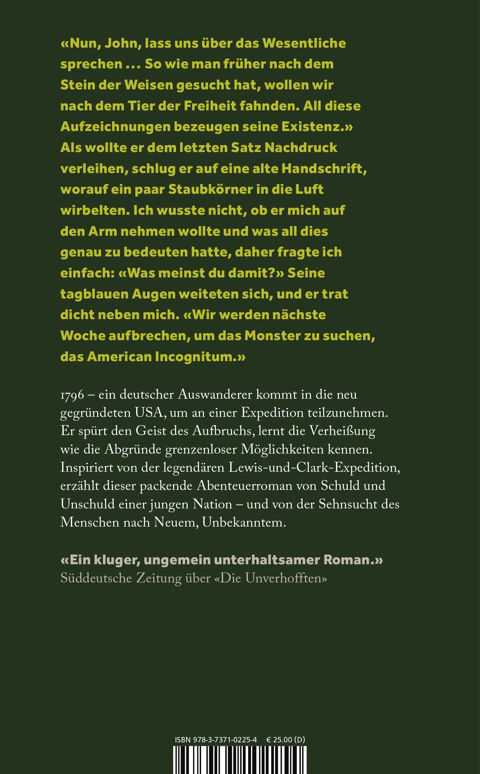 Buchrückseite von 'Das Herz von allem' mit Klappentext - Gebundene Ausgabe