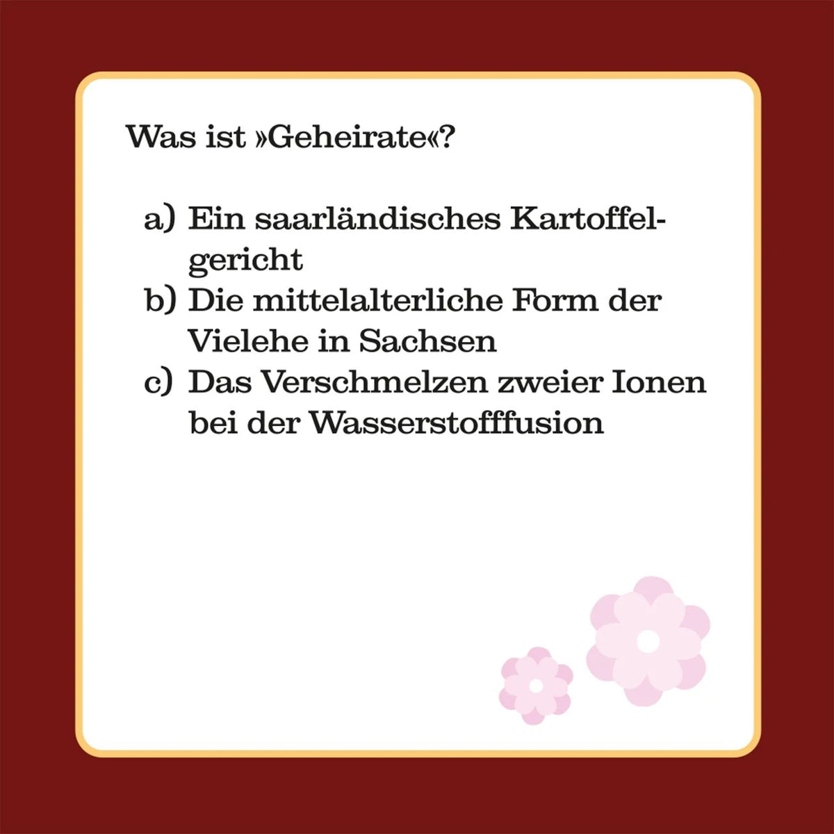 Das Hochzeits-Quiz – Ansicht