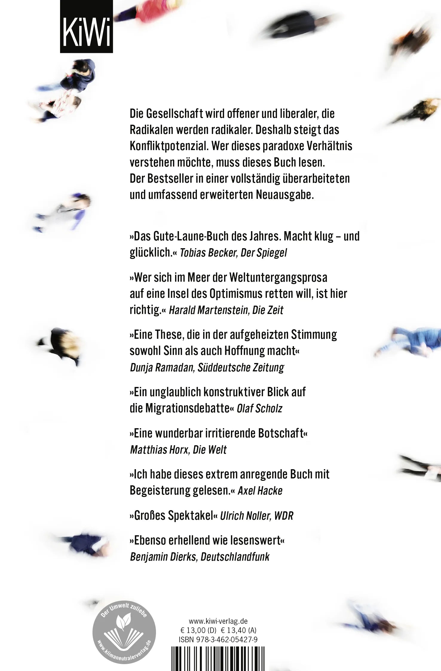 Buchrückseite von 'Das Integrationsparadox' mit Klappentext - Taschenbuch