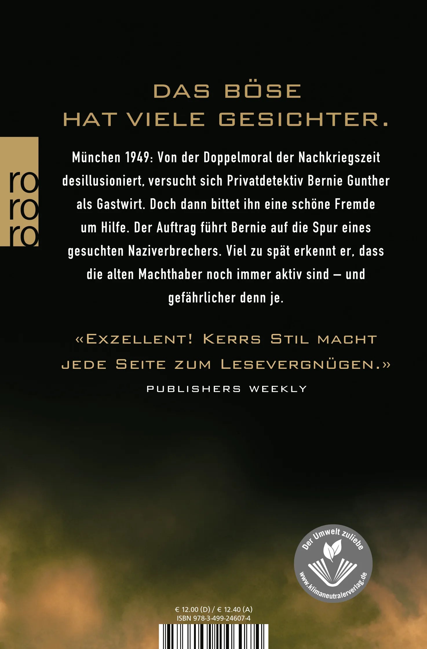 Buchrückseite von 'Das Janusprojekt' mit Klappentext - Taschenbuch