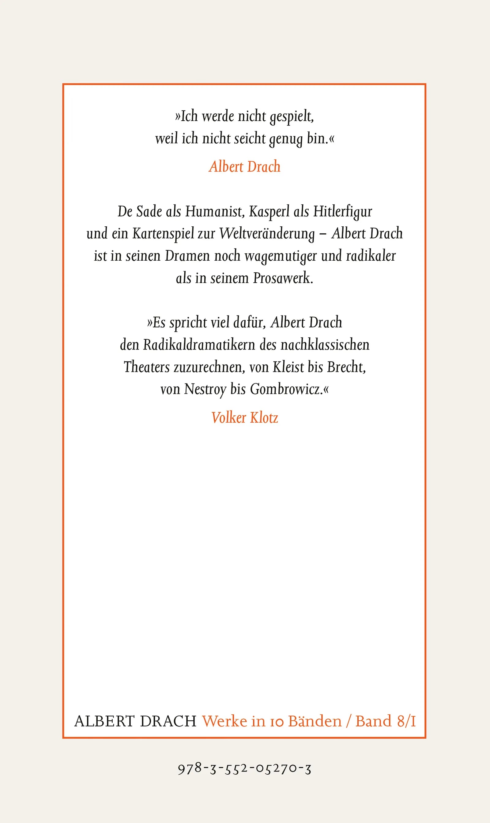Produktansicht: Das Kasperlspiel vom Meister Siebentot. Dramen I (Gebundene Ausgabe)