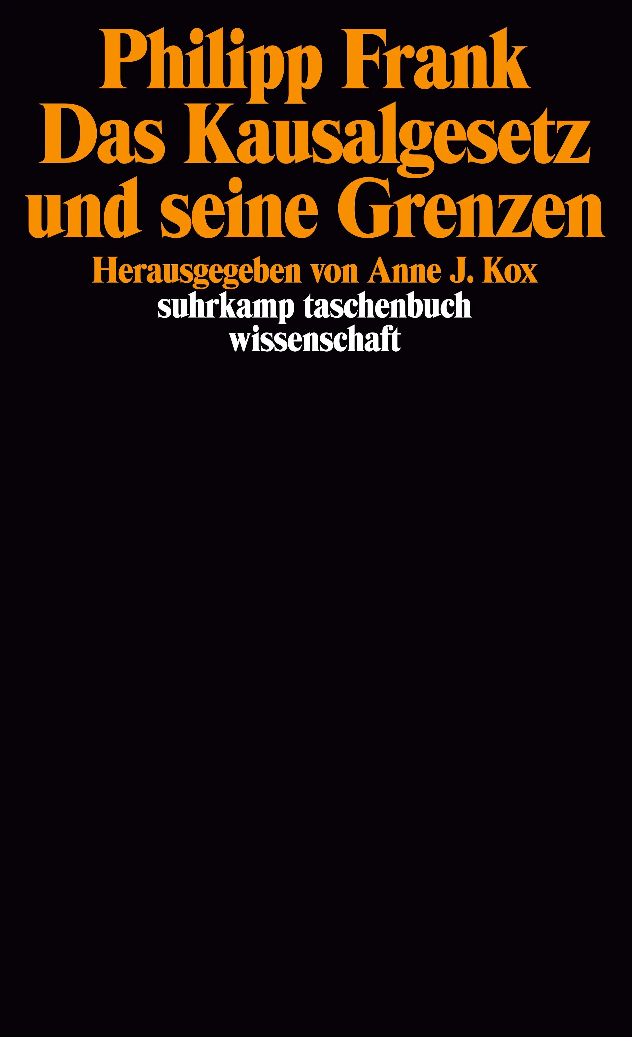 Buchcover von 'Das Kausalgesetz und seine Grenzen' - Taschenbuch von Philipp Frank