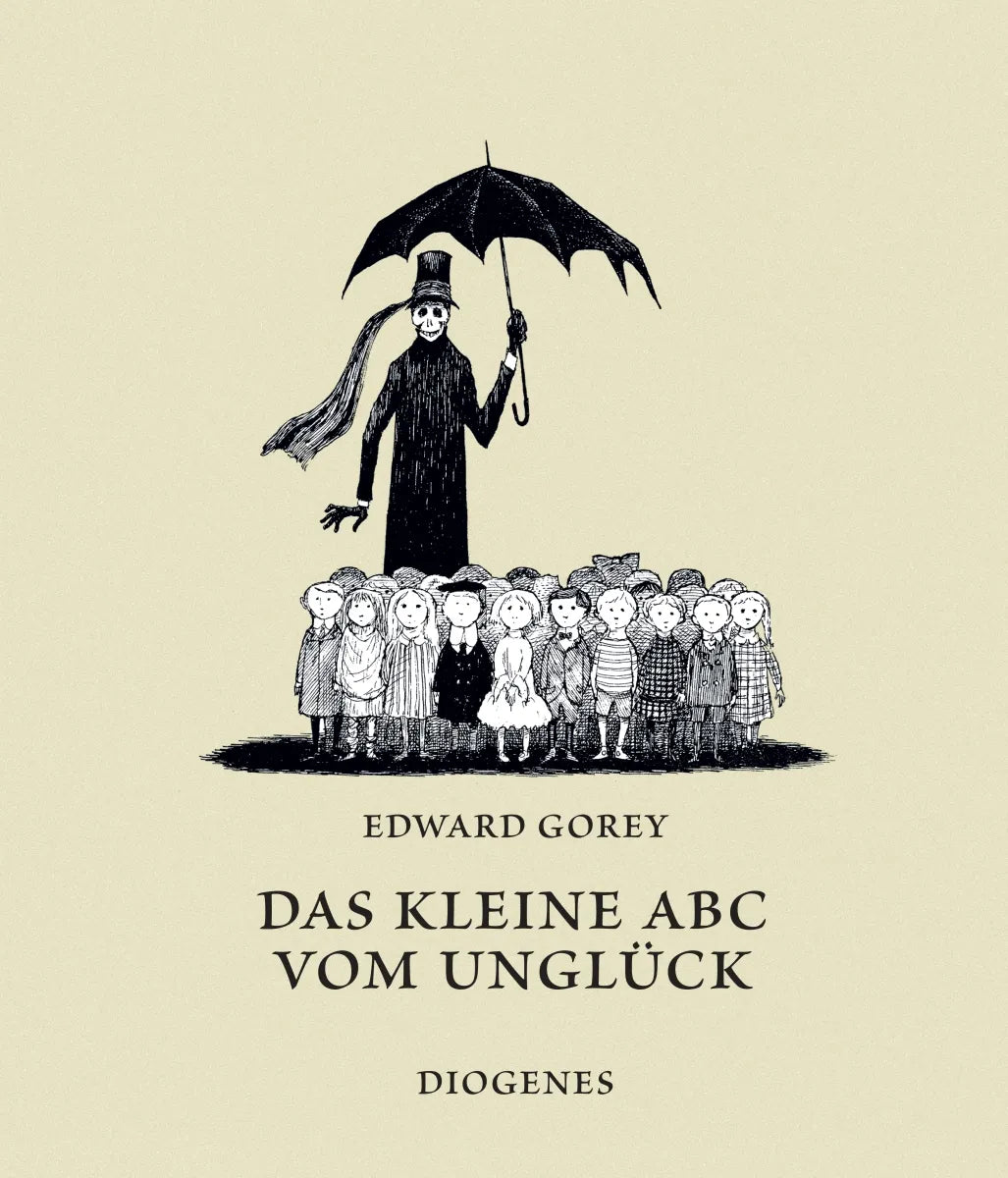 Buchcover von 'Das kleine ABC vom Unglück' - Gebundene Ausgabe von Edward Gorey
