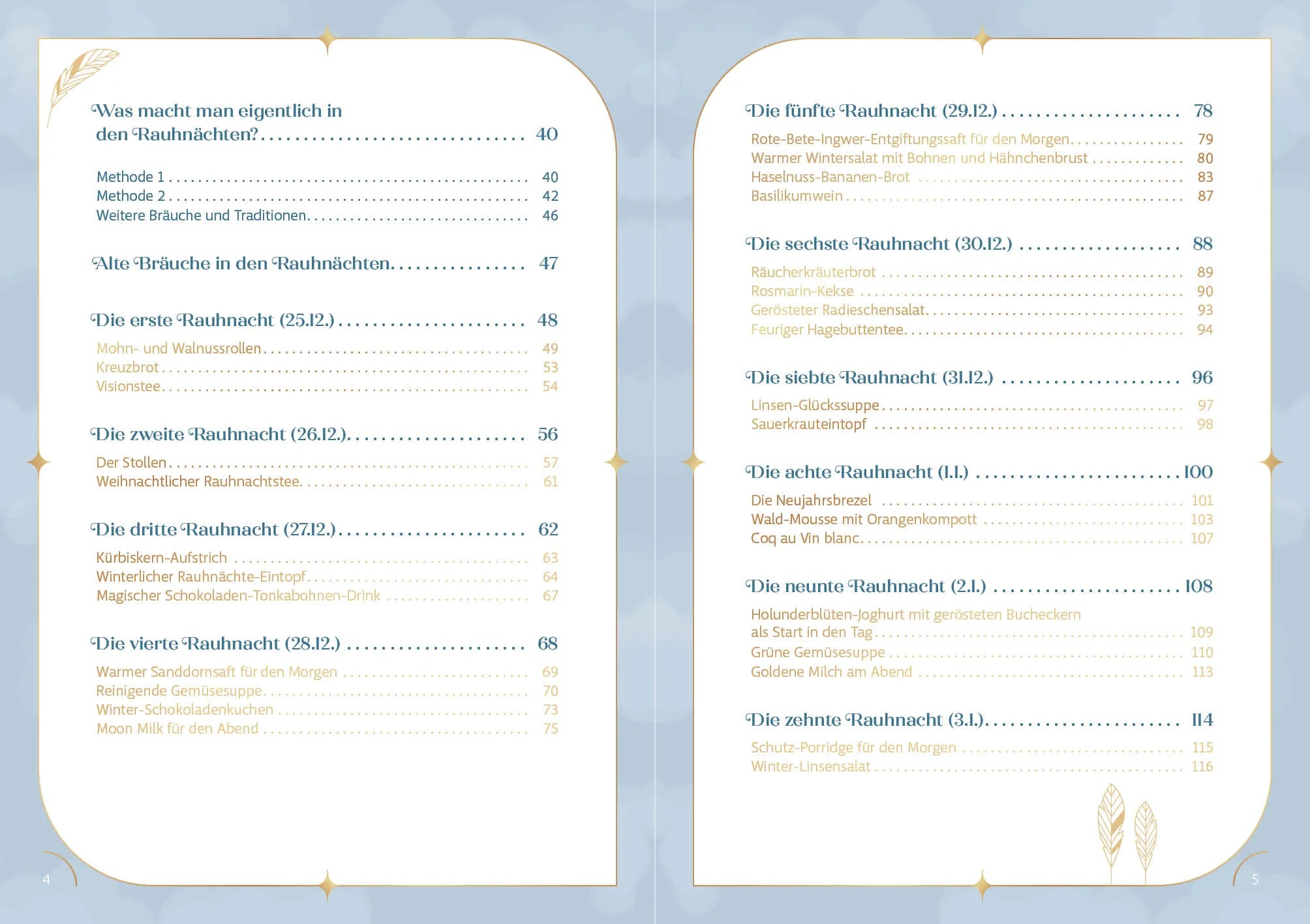 Innenansicht von 'Das Kochbuch für die Rauhnächte' - Gebundene Ausgabe