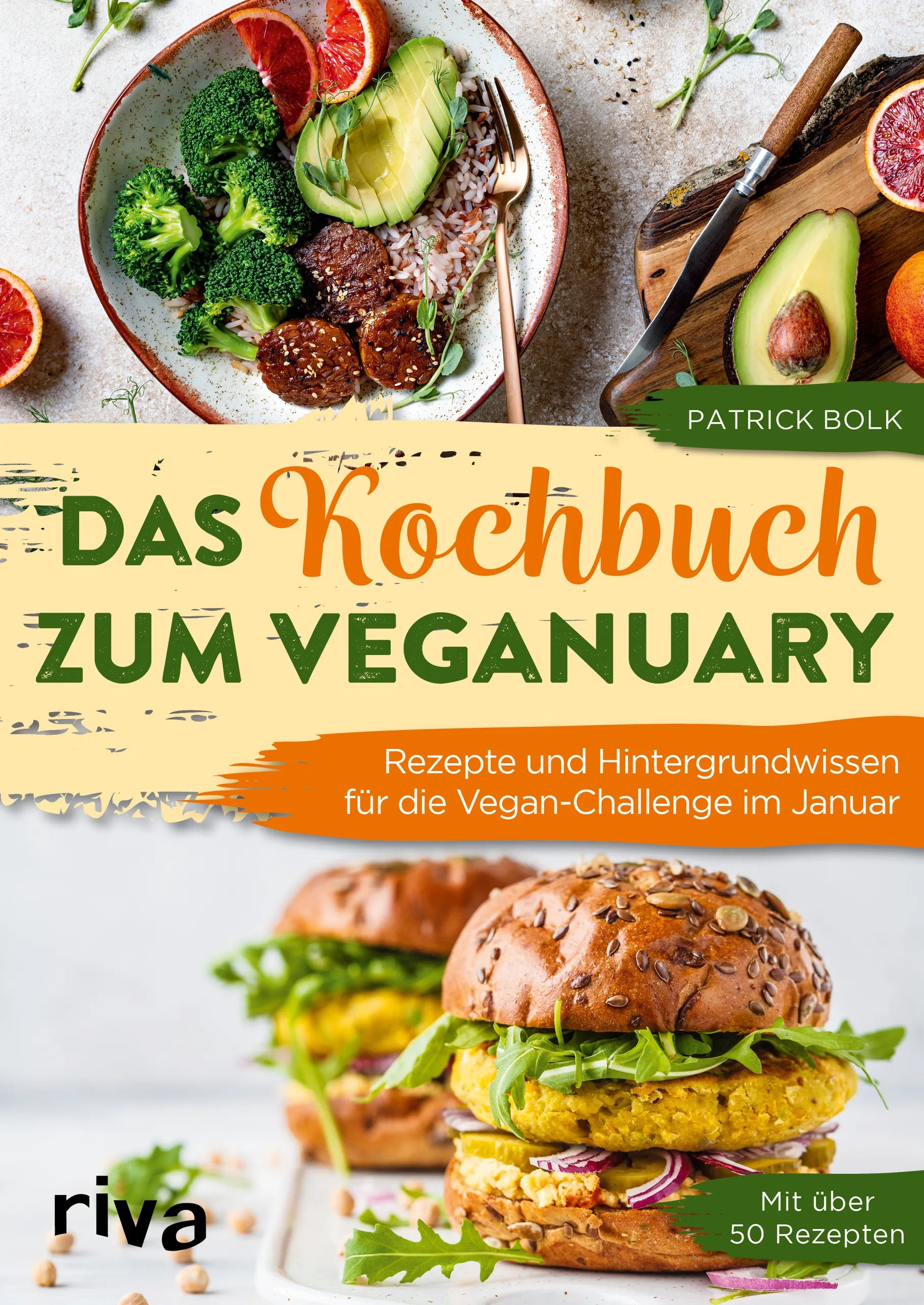 Buchcover von 'Das Kochbuch zum Veganuary' - Taschenbuch von Patrick Bolk