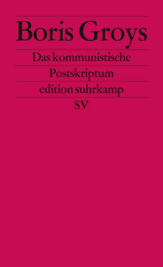 Buchcover von 'Das kommunistische Postskriptum' - Taschenbuch von Boris Groys
