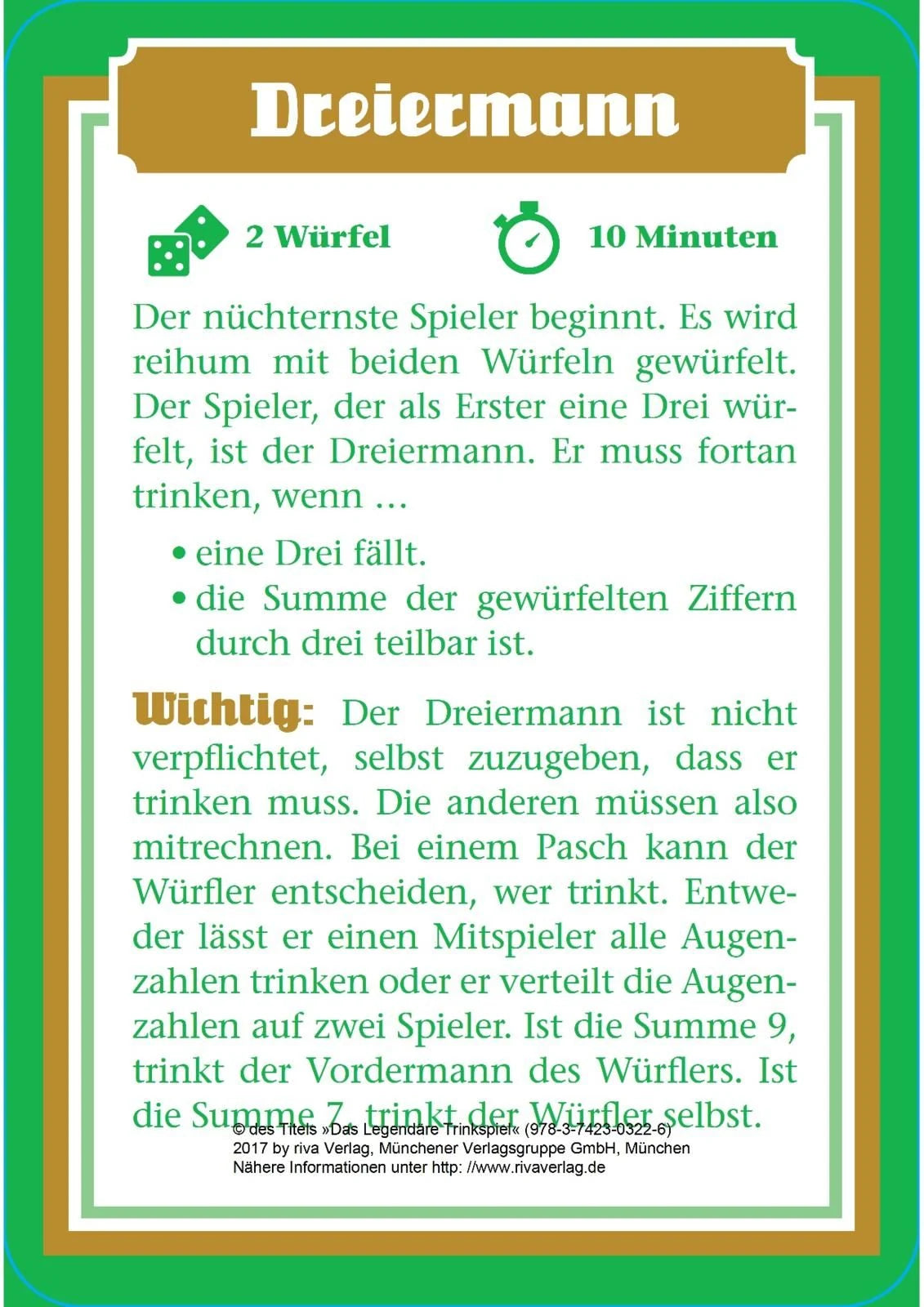 Das legendäre Trinkspiel – Ansicht