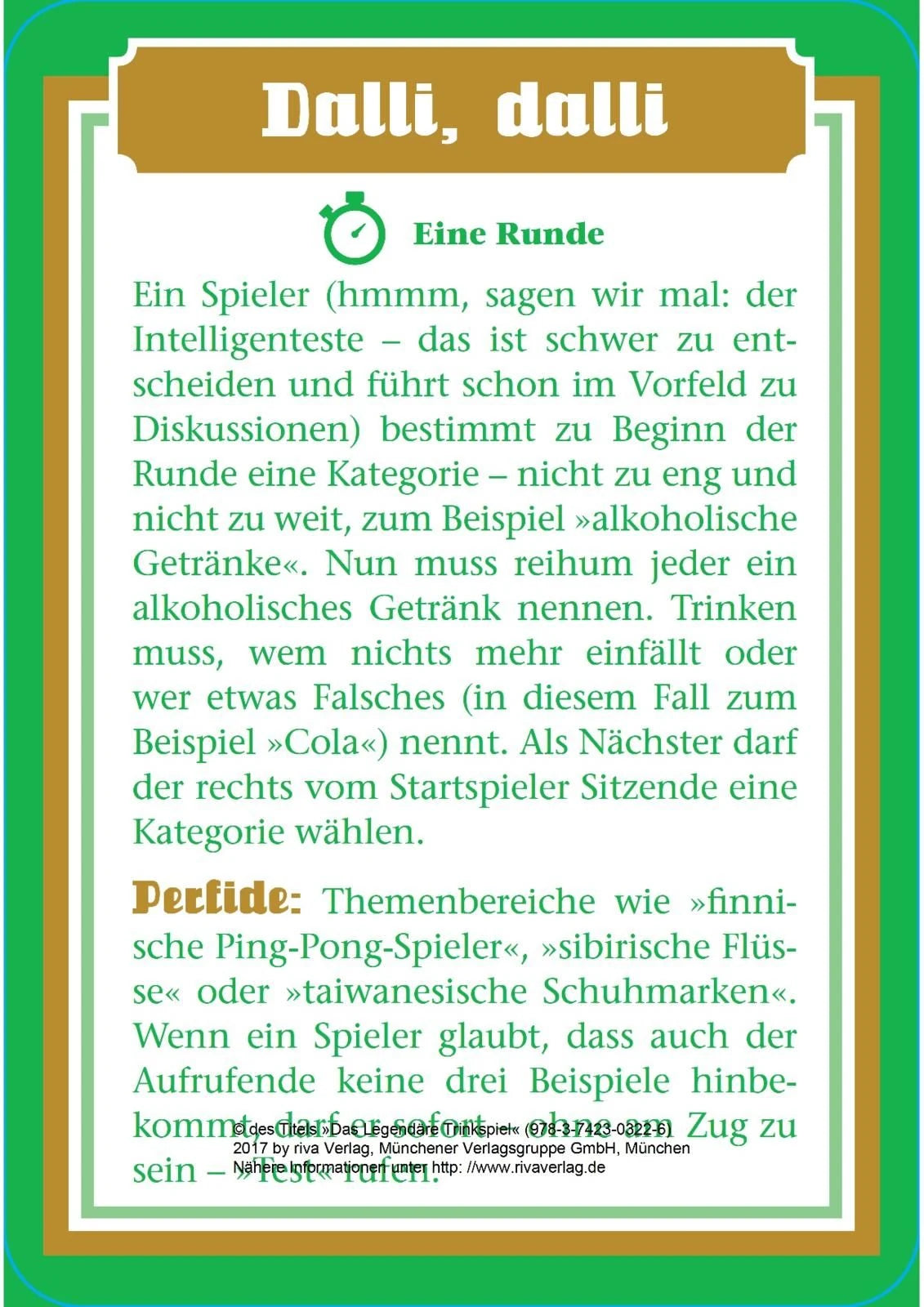 Das legendäre Trinkspiel – Ansicht