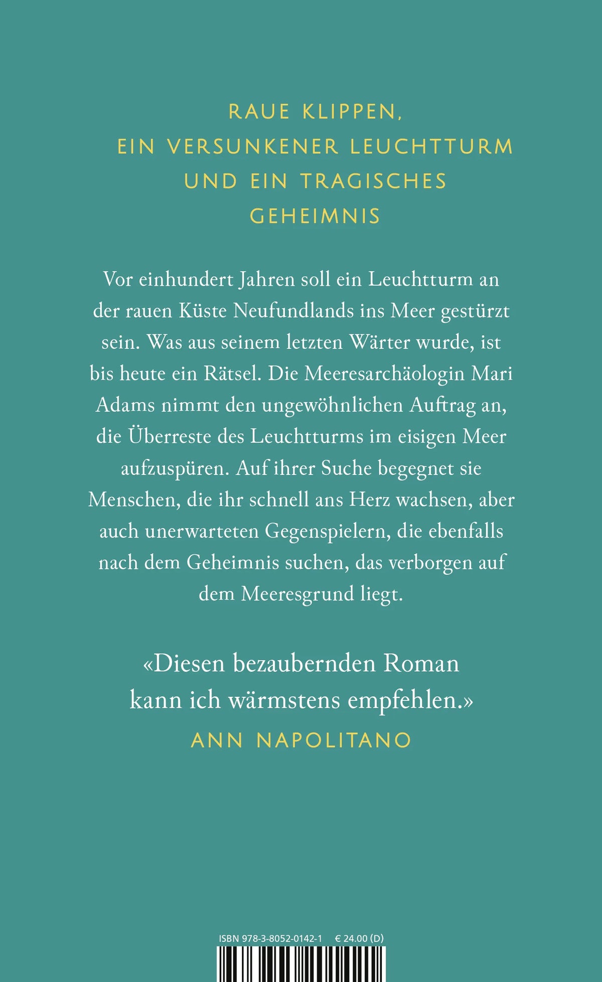 Rückseite: Das Licht über dem Meer (Hardcover)